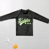 Kid Long Sleeves Top Trunks Quick Drying Diving Swimsuit 3 Pieces