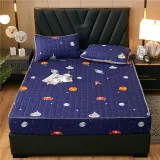 Home Cartoon Dinosaur Fish Printing Pattern Quilted Bedding Fitted Sheet With Pillowcases For Boys