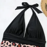 Mommy and Me Halter Lacing One Piece Matching Swimsuit