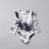 Mommy And Me Tie Dye Leotard Jumpsuits Family Matching Rompers Tops