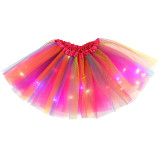 Ombre Rainbow LED Light Tutu Skirt