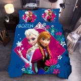 Girls Bedding Princess Cartoon Pattern Printed Quilt Cover With Pillowcases