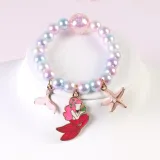 Mermaid Jewelry Box Set Necklace Earring For Girls Gift