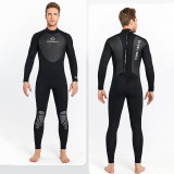 Men Color Matching Long Sleeve Thickening Diving Suit Swimsuit