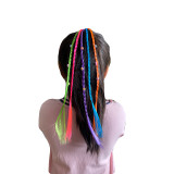Rubber Band Cartoon Color Changing Braid Girl's Hairband Braid Simulated Braid Wig