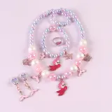 Mermaid Jewelry Box Set Necklace Earring For Girls Gift