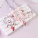 Mermaid Jewelry Box Set Necklace Earring For Girls Gift