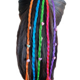 Rubber Band Cartoon Color Changing Braid Girl's Hairband Braid Simulated Braid Wig