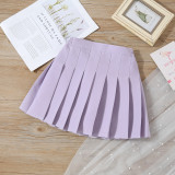 Toddler Girls High Waist A-line School Pleated Skirt