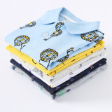 Toddler Boys Cotton Tops Dinosaur Pattern Polo Shirt