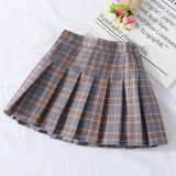 Toddler Girls High Waist School Pleated Skirt