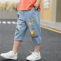 Toddler Boys Casual Blue Denim Jeans Shorts