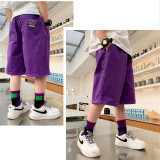 Toddler Boys Casual Bottoms Solid Color Loose Fashion Shorts