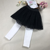 Toddler Girls Lace Floral Mesh Skirt