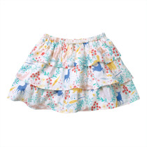 Toddler Girls Summer Cartoon Floral Skirt