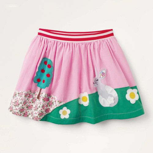 Toddler Girls Cartoon Rabbit Pattern Skirt