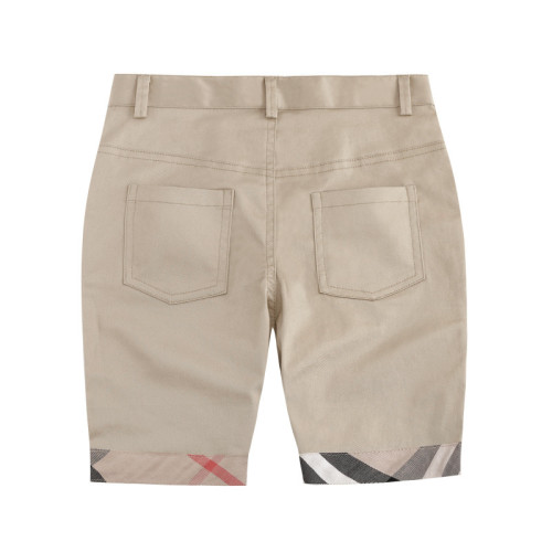 Toddler Boys Casual Pants Khaki Solid Color Shorts