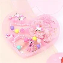 Pony Polly Jewelry Box Set Necklace Earring For Girls Gift