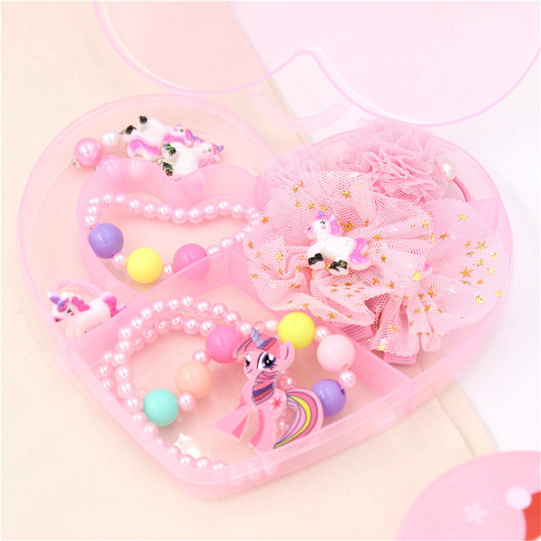 Pony Polly Jewelry Box Set Necklace Earring For Girls Gift