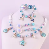 Shell Jewelry Box Set Necklace Earring For Girls Gift