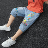 Toddler Boys Casual Blue Denim Jeans Shorts