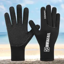 Adult Printed Logo Non Slip 5MM Thickening Surfing Diving Glove