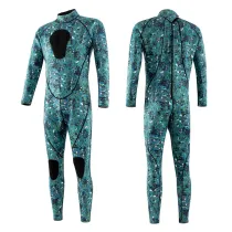 Men Printed Camouflage Long Sleeve Diving Suit Swimsuit