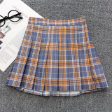 Toddler Girls High Waist School Lattice Pleated Skirt