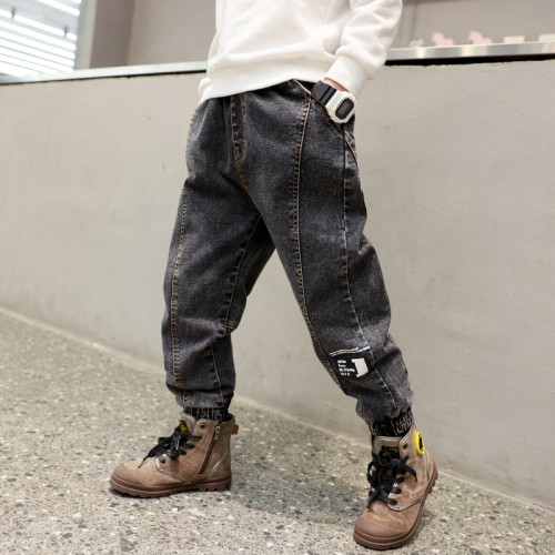Toddler Boys Fashion Solid Color Jeans Pants