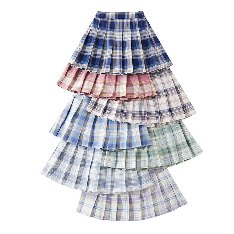 Toddler Girls High Waist School A-line Pleated Skirt