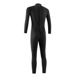 Men Black Pure Color Long Sleeve Diving Suit Swimsuit