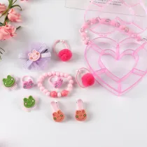 Frog Prince Jewelry Box Set Necklace Earring For Girls Gift