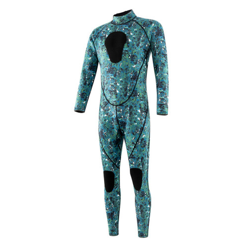 Men Printed Camouflage Long Sleeve Diving Suit Swimsuit