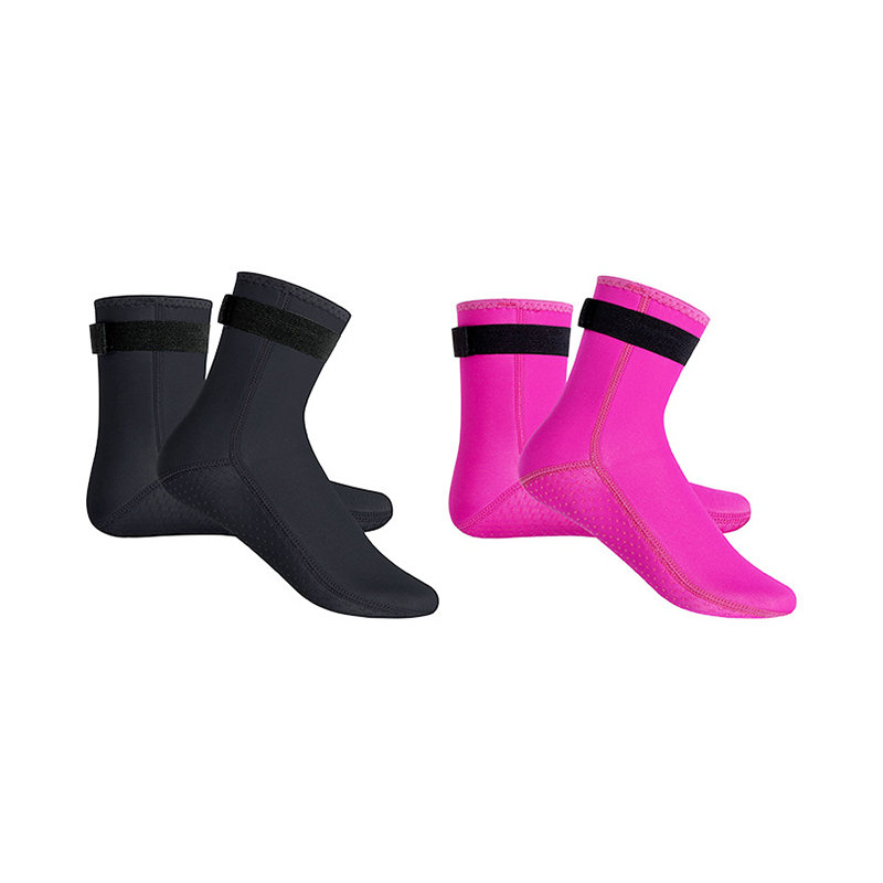 Adult Pure Color Velcro Non-slip Surfing Diving Socks