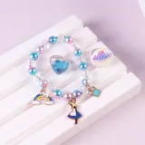 Shell Jewelry Box Set Necklace Earring For Girls Gift