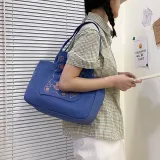 Bubbly Bear Canvas Pattern Single Shoulder Bag