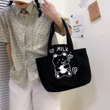 Bubbly Bear Canvas Pattern Single Shoulder Bag