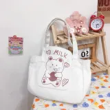 Bubbly Bear Canvas Pattern Single Shoulder Bag