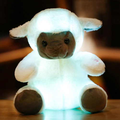 Cute LED Sheep Glowing Alpaca Stuffed Animals Plush Dolls