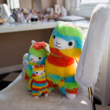 Rainbow Alpaca Stuffed Animals Plush Toys