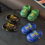 Toddlers Kids 3D Cartoon Dinosaur Flat Beach Summer Slippers