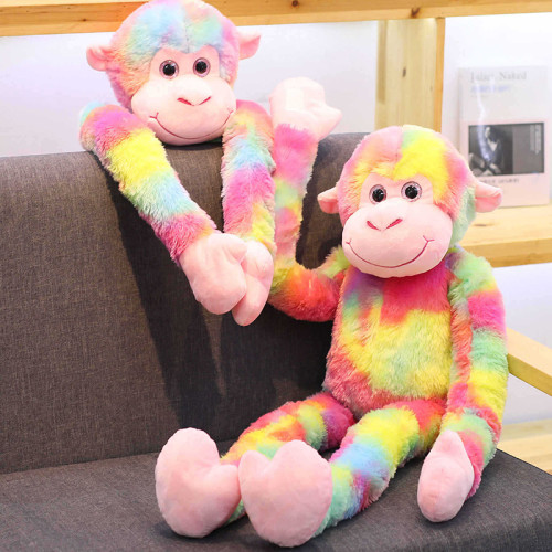Rainbow Proboscis Monkey Gorilla Stuffed Animals Plush Toys