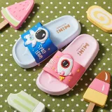 Toddlers Kids Space Rocket Astronaut Flat Beach Summer Slippers
