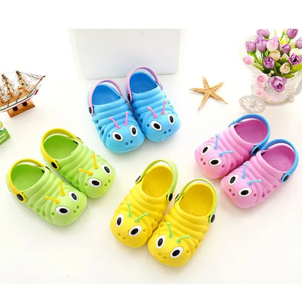 Toddlers Kids Caterpillar Flat Beach Summer Slippers Sandals