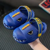 Toddlers Kids 3D Cartoon Dinosaur Flat Beach Summer Slippers