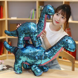 Blue Sequins Dinosaur Stuffed Animals Plush Toys