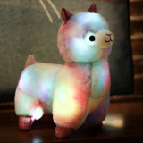 Cute Alpaca Stuffed LED Light Glowing Figure Doll Plush Toys