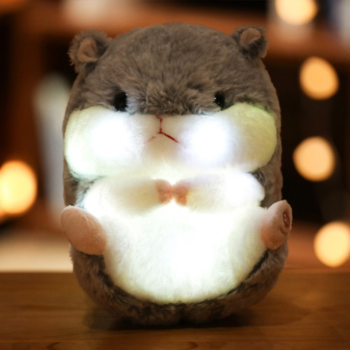 Cute LED Glowing Owl Hamster Stuffed Animals Plush Toys