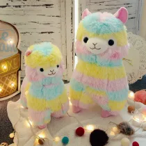 Rainbow Alpaca Stuffed Animals Plush Toys