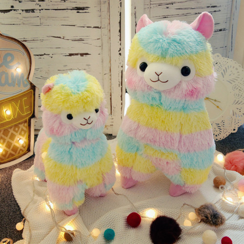 Rainbow Alpaca Stuffed Animals Plush Toys